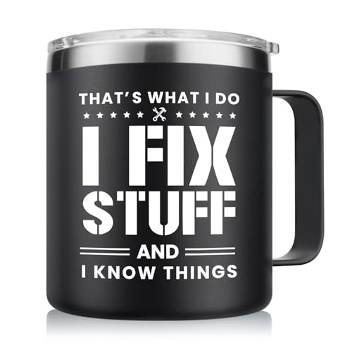 14oz Stainless Steel Coffee Mug for Men and Dad - Funny Gift for Birthdays & Christmas