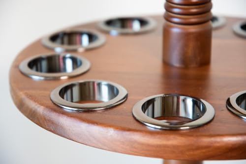Wooden Cane Holder Stand - Floor Standing Organizer for 10 Walking Sticks