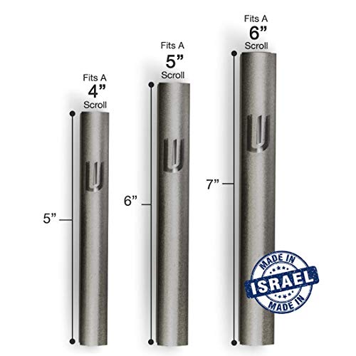 5-Inch Waterproof Aluminum Mezuzah Case - Durable Indoor & Outdoor Holder