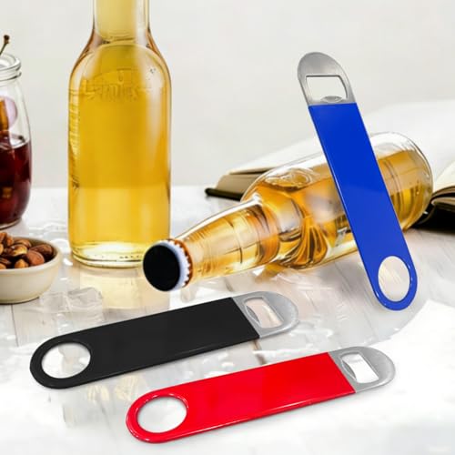 KTOJOY 3-Pack 7-Inch Stainless Steel Bottle Openers with Color Options - Bar & Kitchen Tool