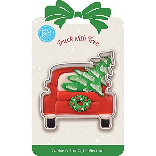 R&M Stainless Steel Christmas Tree Cookie Cutter 3.25" - Holiday Baking Tool