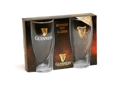 20oz Beer Pint Glasses - Set of 2 Classic Pub Style Glassware