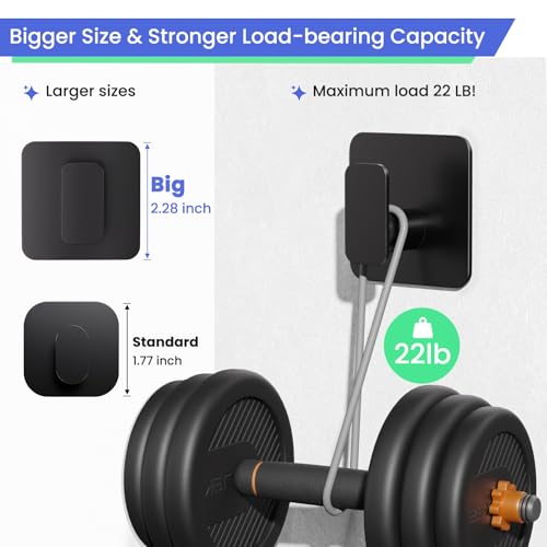 Heavy Duty Adhesive Wall Hooks - 304 Stainless Steel Waterproof 4-Pack