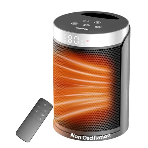 Portable Electric Space Heater with Remote and Thermostat 1500W