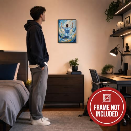 VeroTin Lionel Messi Wall Art Print 12x16in Unframed Soccer Poster