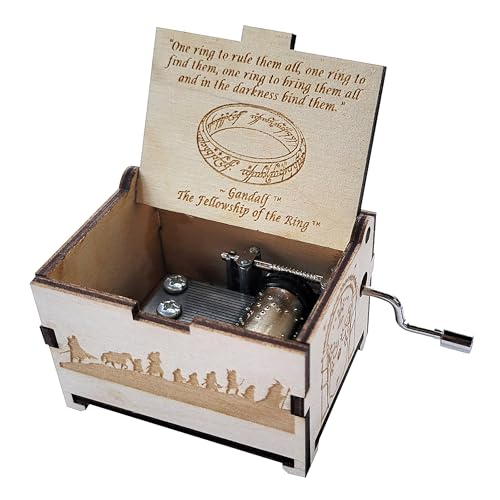 Mini Hand Crank Music Box - Fantasy Movie Theme Keepsake Gift