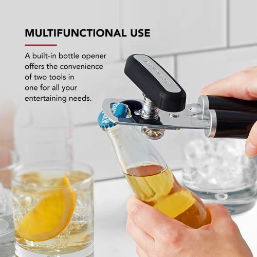 KitchenAid Classic Multifunction Can Opener and Bottle Opener - Black