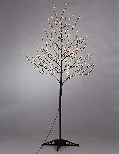 6.5ft Lighted Cherry Blossom Tree with 208 Warm White LED Lights