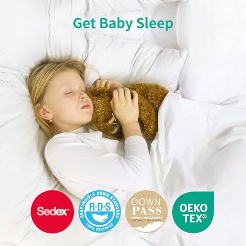 APSMILE King All Season Down Comforter - 100% Organic Cotton Duvet Insert