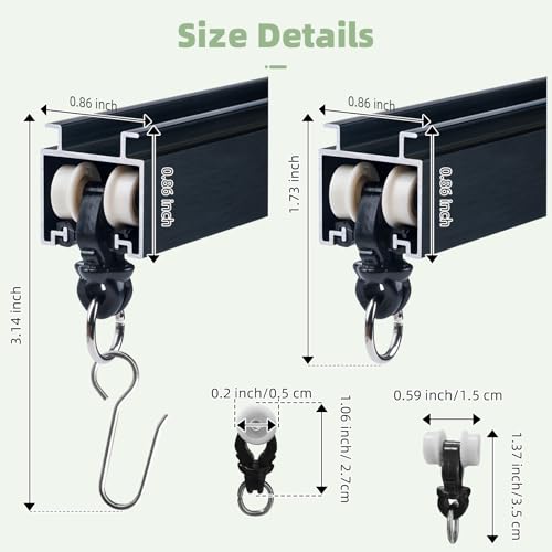 Heavy Duty Aluminum Ceiling Curtain Track System with Soundproof Rails