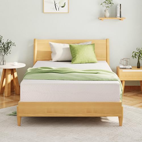 EGOHOME 8 Inch Full Size Memory Foam Mattress, Cooling Green Tea Gel