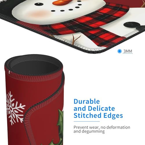 Let It Snow Christmas Stove Cover for Electric Range 28x20 Inches Red Snowman