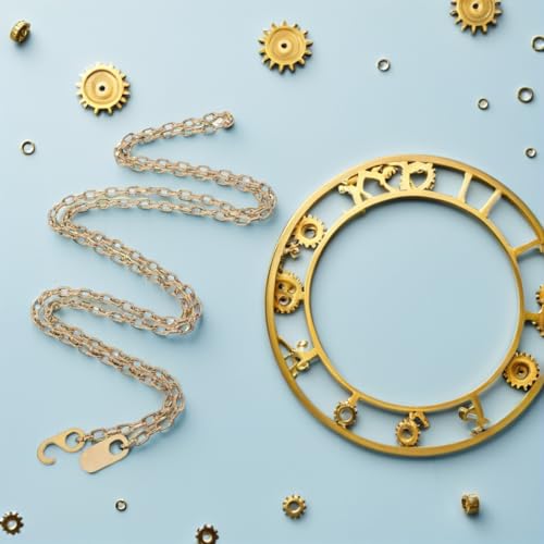 Heavy-Duty Metal Weight Chain for Grandfather Clocks, Steel Clock Accessory