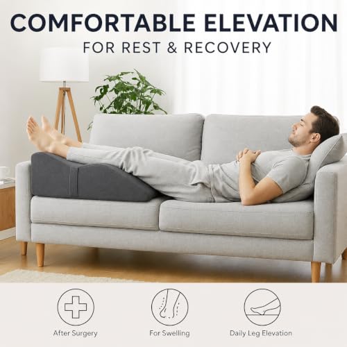 Memory Foam Leg Elevation Pillow for Post-Surgery Recovery