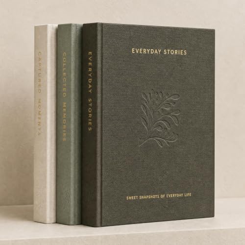 Linen Photo Album Set of 3 for 4x6 Photos, Holds 216 Pictures