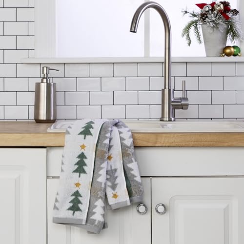 SKL Home Christmas Multi Trees Hand Towel Set - 2 Pack, Holiday Decor