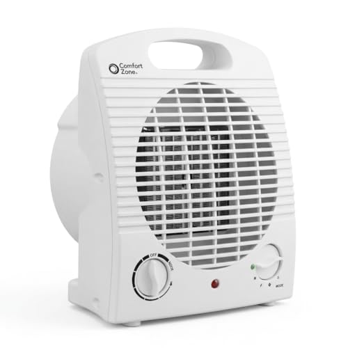 Portable Electric Space Heater with Adjustable Thermostat and Safety Features