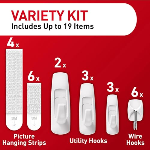 Command Variety Pack Picture Hanging Strips and Utility Hooks Kit