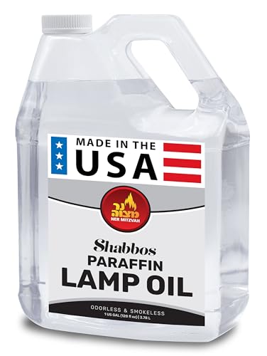 1 Gallon Clear Paraffin Lamp Oil - Smokeless & Odorless Indoor Outdoor Fuel