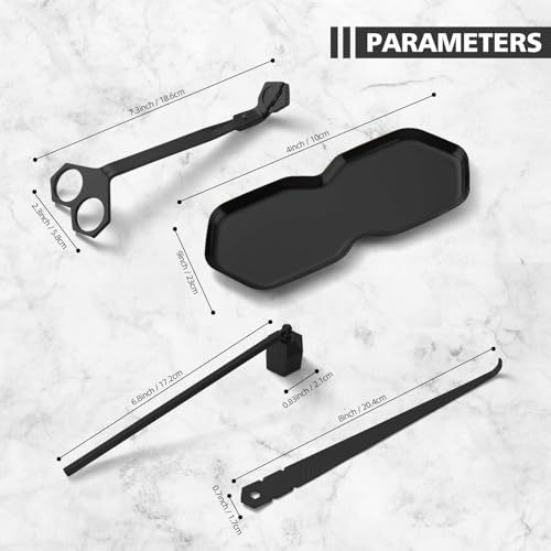 Candle Accessory Kit - Wick Trimmer, Snuffer & Dipper Set