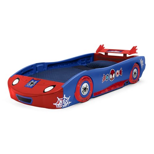 Kids Race Car Twin Bed - Web Crawler Style Bed for Children