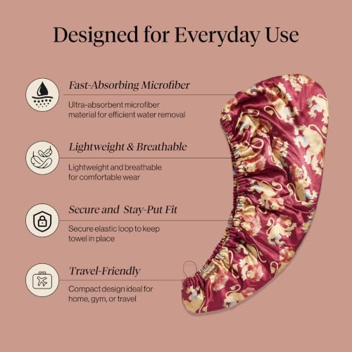 Kitsch x Harry Potter Gryffindor Microfiber Hair Towel Wrap for Women
