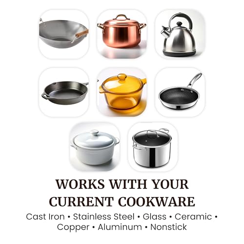 1000W Portable Electric Single Burner Hot Plate with Cast Iron Cooktop
