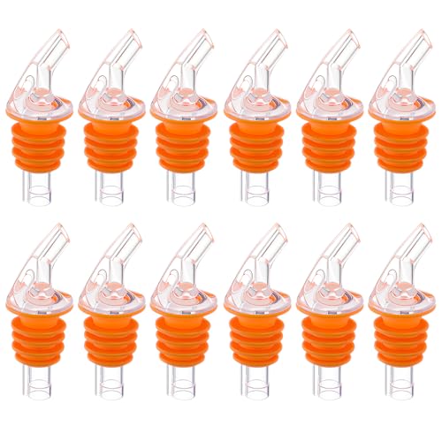 Orange Dozen Pour Spout Bottle Speed Pourers for 750ml-1.75L Liquor Bottles - Quzzil