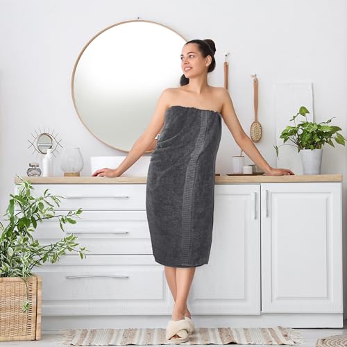 Utopia Towels Jumbo Bath Sheets 2-Pack, 35x70 Extra Large Cotton Grey