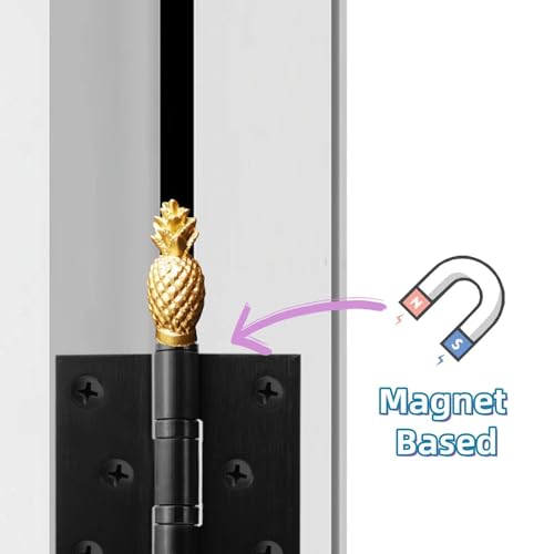 Magnetic Decorative Pineapple Door Hinge Toppers - Set of 6