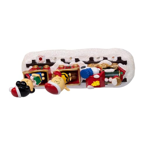 Peanuts Snoopy Musical Train Table Décor - Battery Operated Holiday Decoration