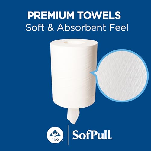 Centerpull Premium Paper Towels, 225 Sheets/Roll, 8 Rolls/Case - White