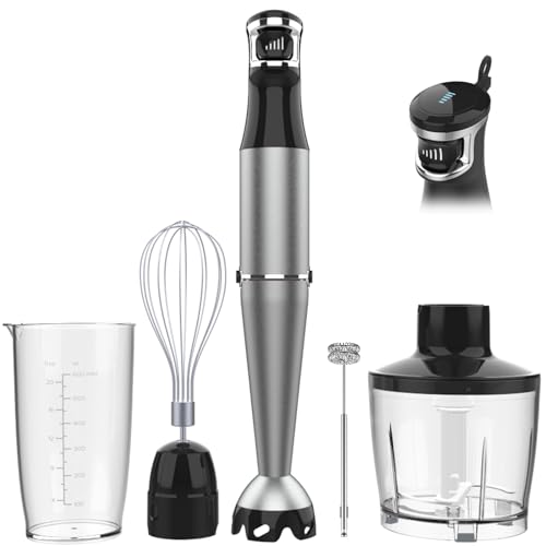 1100W Immersion Hand Blender Set - 5-in-1 Variable Speed Stick Mixer