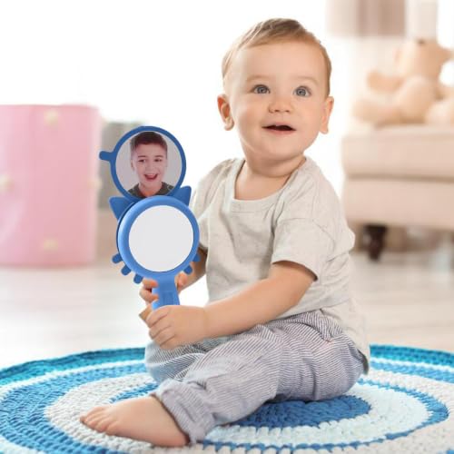 Unbreakable Emotion Learning Mirror for Kids - Shatterproof ABS Handheld
