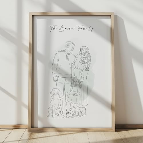 Custom Hand-Drawn Portrait Illustration from Your Photo