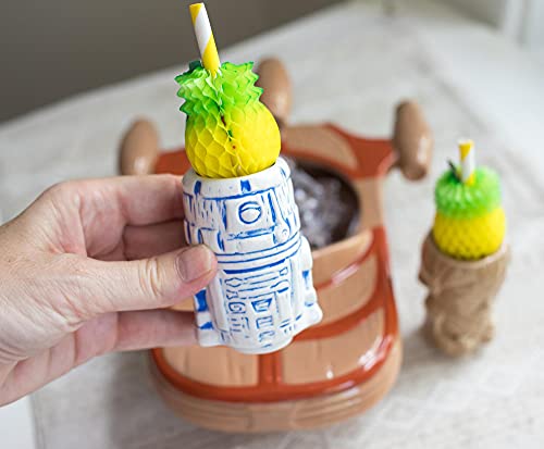 Star Wars Landspeeder Punch Bowl Set with Luke & R2-D2 Muglets | Tiki Drinkware