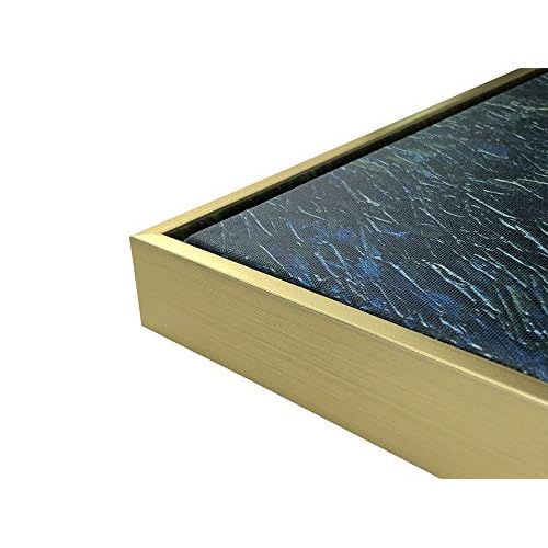 Wieco Art Framed Art Canvas Prints of Starry Night Over The Rhone Canvas Prints Wall Art by Van Gogh Paintings Reproduction Abstract Artwork for Living Room Wall Decor Golden Frame