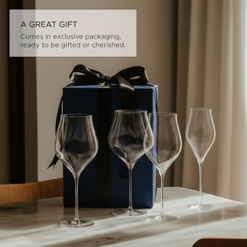 Holmegaard Notes Burgundy Wine Glass Set of 2 - Fine Crystal, 31.8 oz