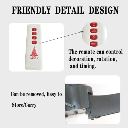 360-Degree Rotating Christmas Tree Stand with Outlets - 80 lb Capacity