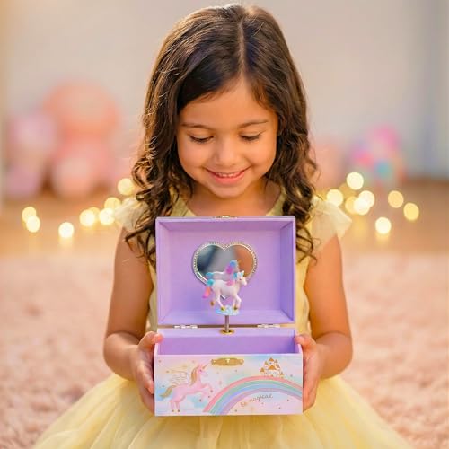 Musical Unicorn Jewelry Box for Girls - Children's Keepsake Organizer