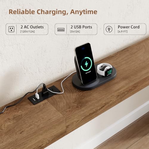 94.5-Inch Extra Long Console Table with Charging Station and Storage Shelves