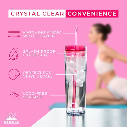 12 Pack Colored Acrylic Tumblers with Lids & Straws - 16oz Double-Wall Reusable Drink Cups