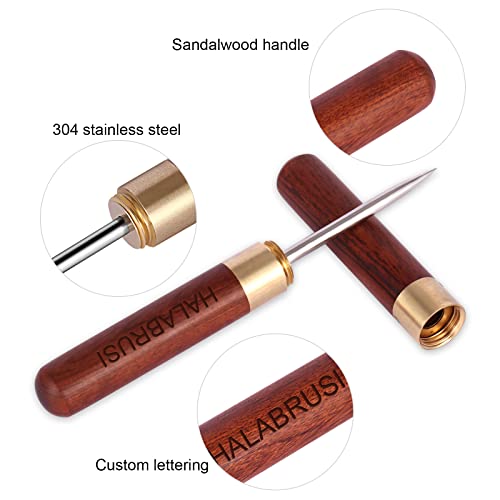 Personalized Rosewood Ice Pick with Safety Wooden Handle - Custom Name Tool for Breaking Ice