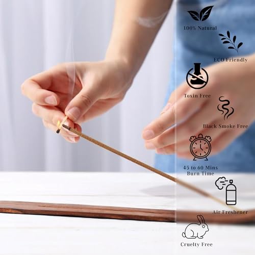 Palo Santo Incense Sticks - 100 Pack, 9-Inch Hand-Dipped Slow Burn
