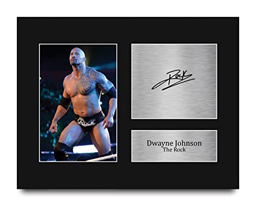 Dwayne Johnson The Rock Signed Autograph Printed Photo Display 8.5x11
