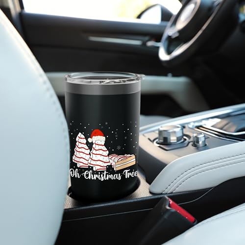 Oh Christmas Tree Cakes Debbie Funny Xmas Family Matching Insulated Tumbler - Black 20oz