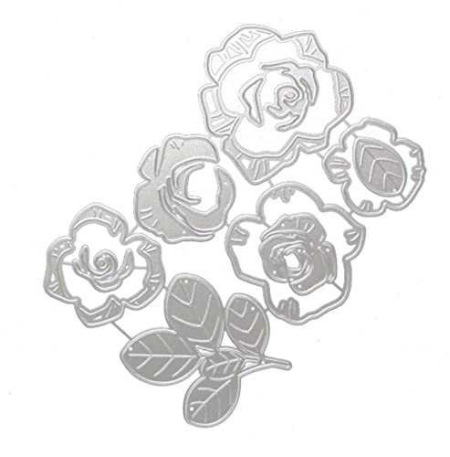 Ammsochy Layer Flower Metal Cutting Dies 14.5x10.3cm Scrapbooking Embossing Template