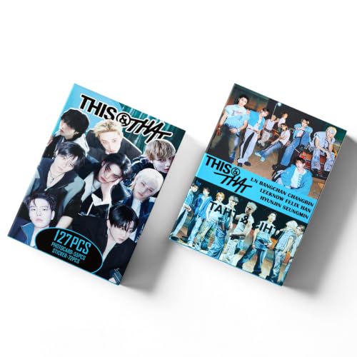127-Piece K-Pop Photo Card and Sticker Set - Album Collection Gift