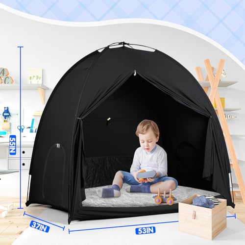 Portable Blackout Playard Tent Cover - 95% Light Blocking Sleep Pod