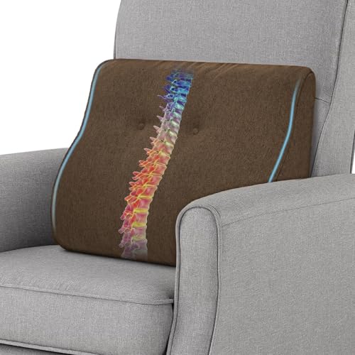 Dual-Layer Memory Foam Lumbar Pillow for Recliners & Sofas